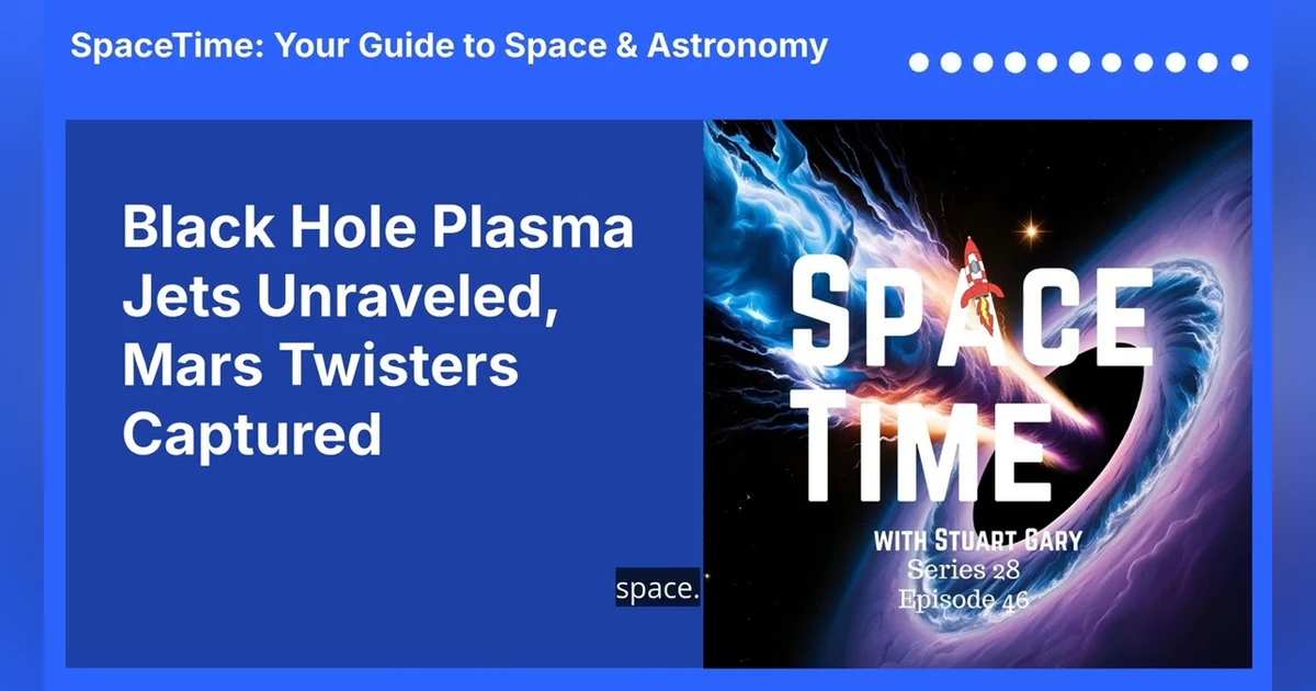 Black Hole Plasma Jets Unraveled, Mars Twisters Captured