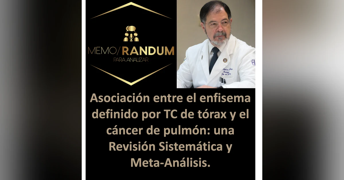 Enfisema como predictor de cáncer de pulmón: implicaciones para la detección del cáncer pulmonar.