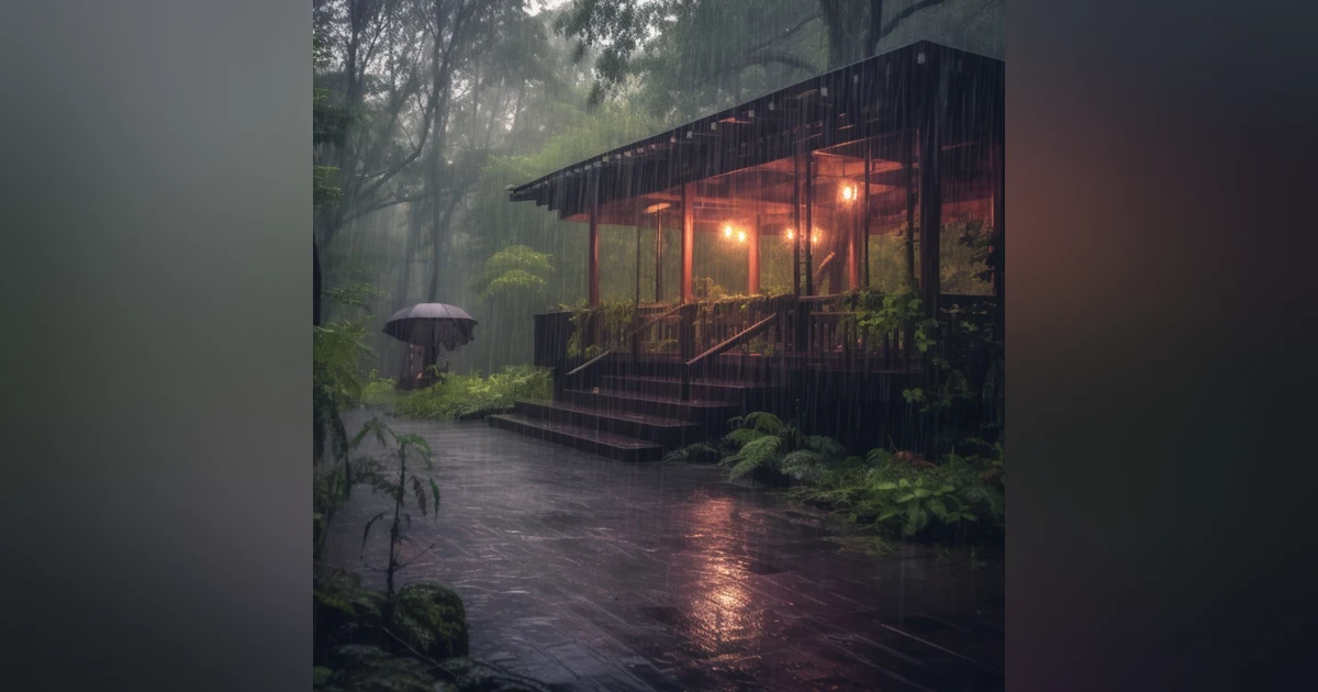 5 Hours of Heavy Rain with Gentle Thunder  Relaxing Nature Sounds for Sleep, Study, and Relaxation