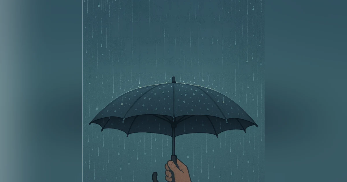 ASMR Rain Under Umbrella 🌧️ Cozy Sounds for Sleep, Focus & Relaxation