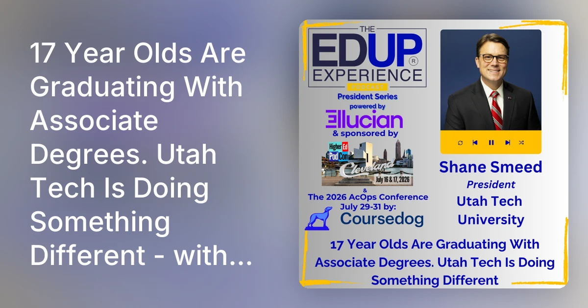Utah Tech's Unique Approach to Graduating Teens