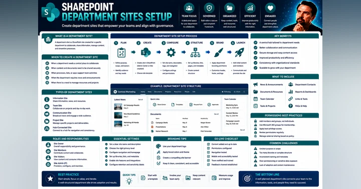 image for Department Sites Setup: The Complete SharePoint Guide for Modern Teams
