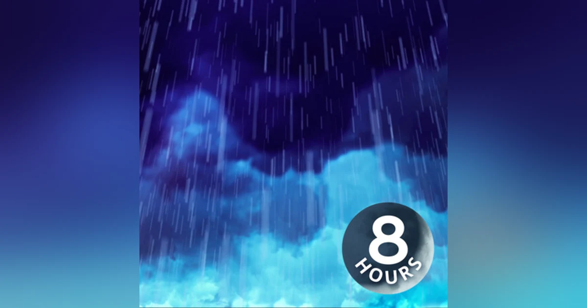 Thunder & Rain Sounds for Sleeping or Studying | 8 Hours