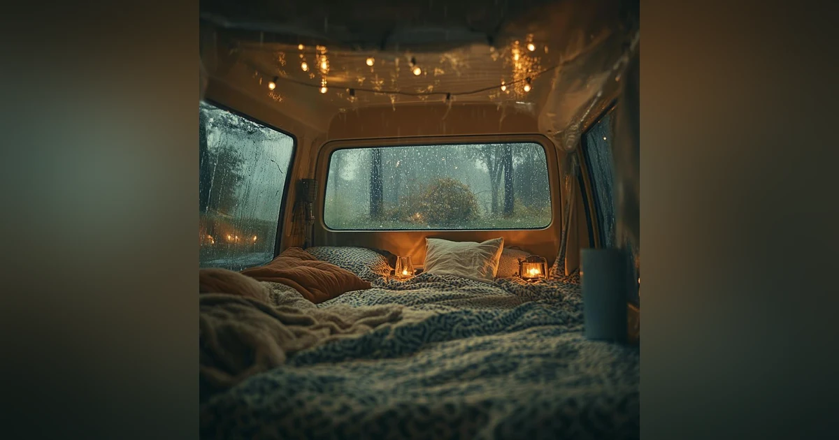 Leave It All To Sink Into Heavy Rain And Thunderstorms | Relax And Sleep In Cozy Car