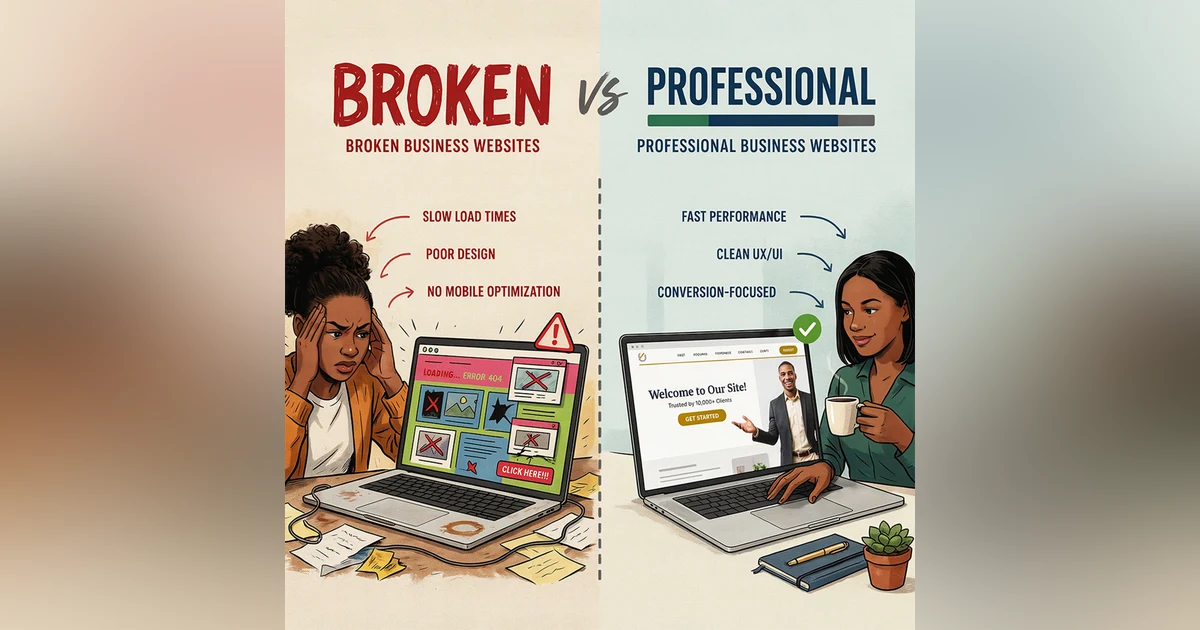 Broken Business Websites vs Professional Business Websites: What Does Every Business Owner Need to Know?