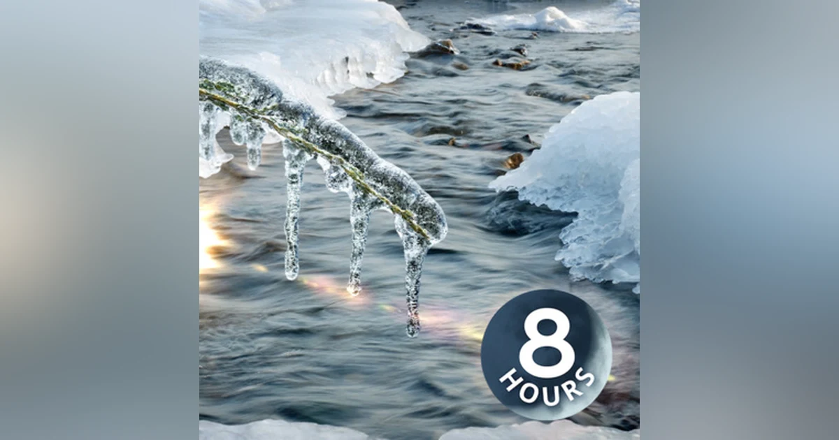 River Spring Melt White Noise 8 Hours | Use Water Sounds To Sleep or Study