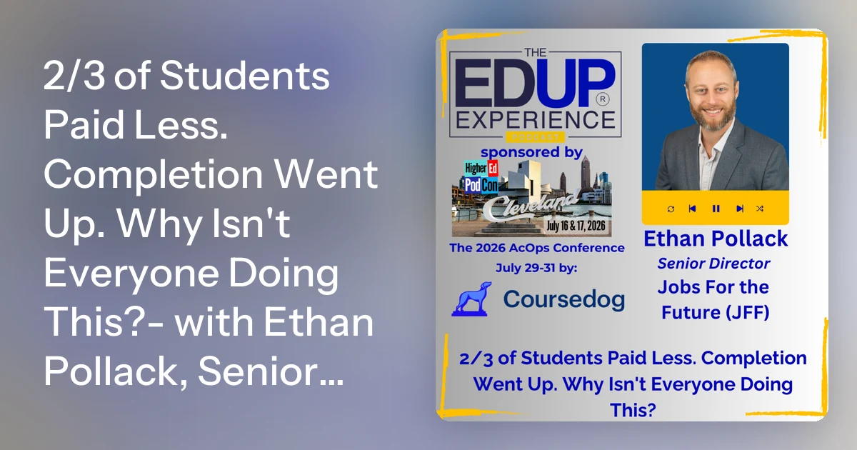 Students Paid Less, Completion Increased