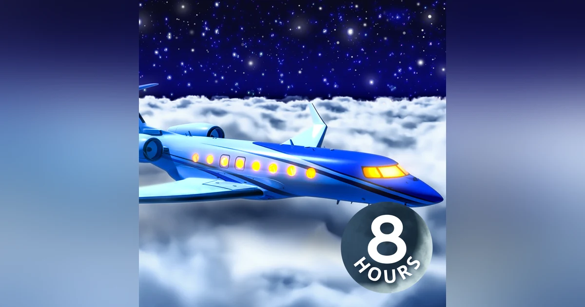 Fall Asleep Above the Clouds in Private Jet | Airplane 8 Hour White Noise