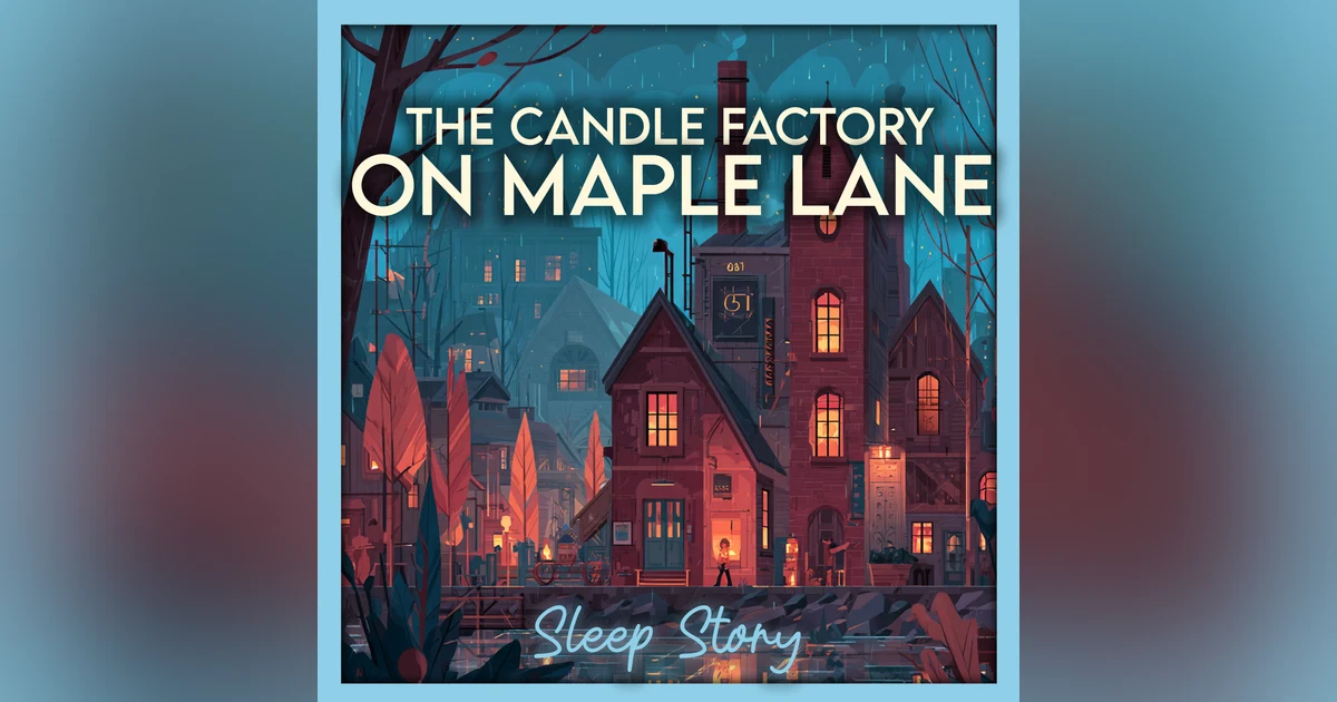 The Rainy Candle Factory on Maple Lane | Relaxing Sleep Story for Grown Ups, Cozy Bedtime Story with Rain Sounds to Fall Asleep Fast