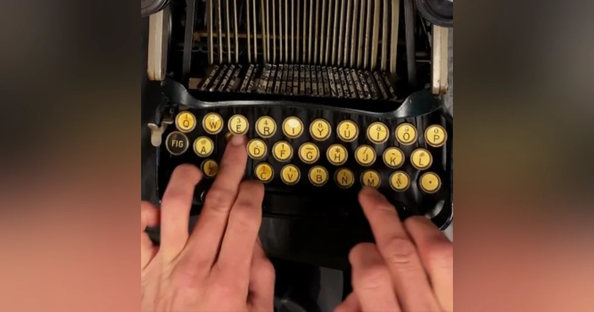 Typing a Note to Say Good-bye