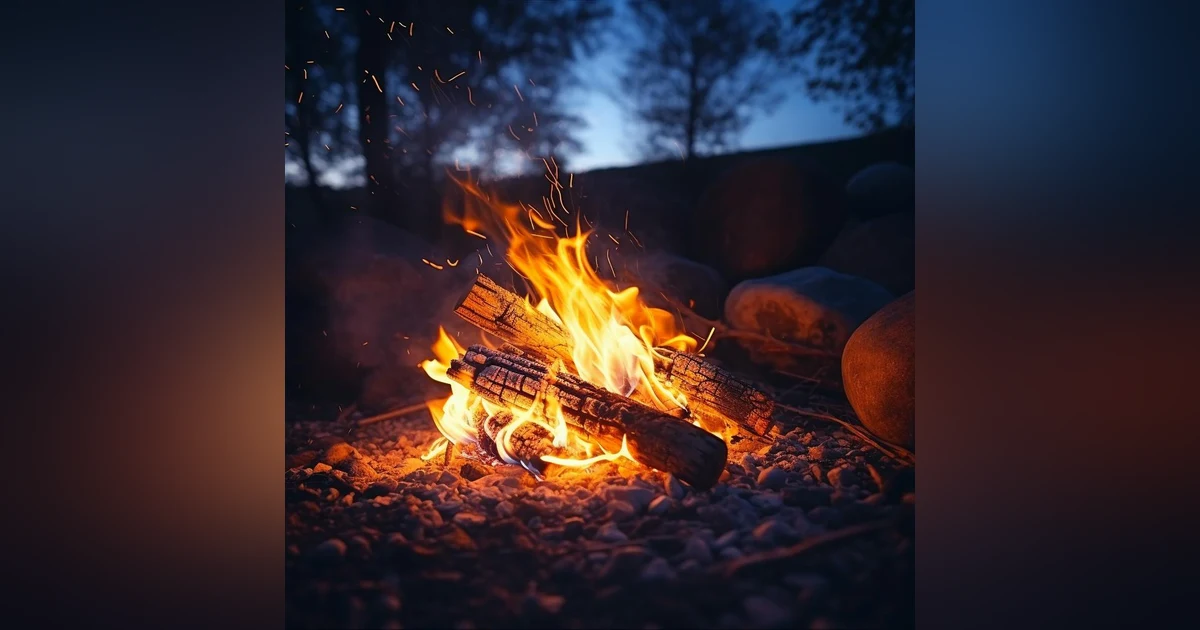 Campfire Night Ambience 8 Hours  Nature White Noise for Sleep, Studying or Relaxation