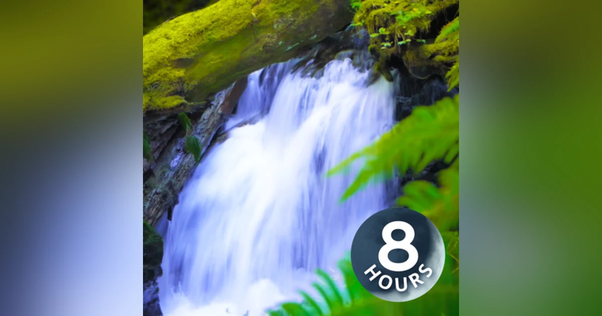 Waterfall Sounds White Noise for Sleep, Focus, Studying | 8 Hours