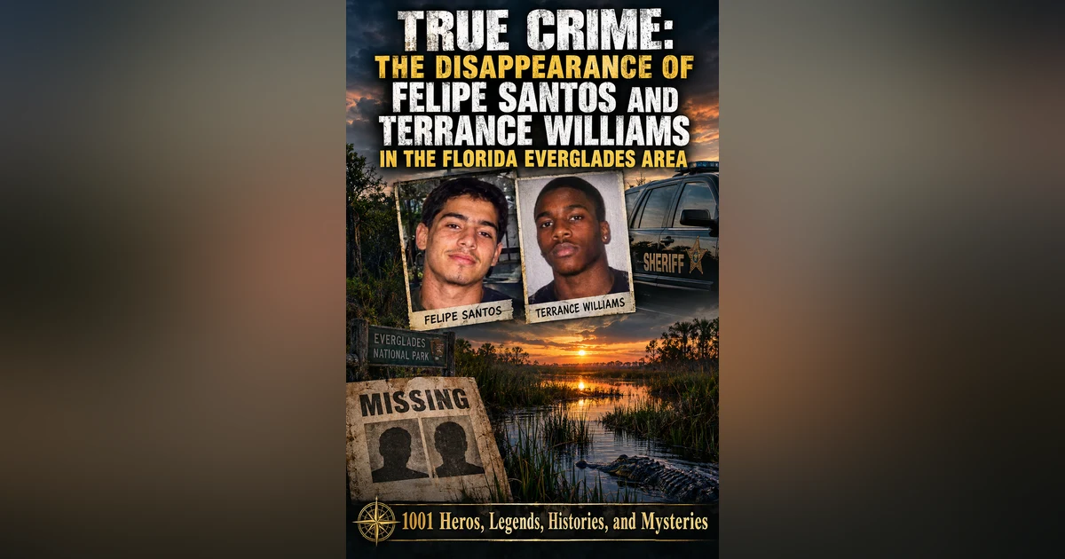 TRUE CRIME: THE DISAPPEARANCE OF FELIPE SANTOS AND TERRANCE WILLIAMS IN THE FLORIDA EVERGLADES AREA