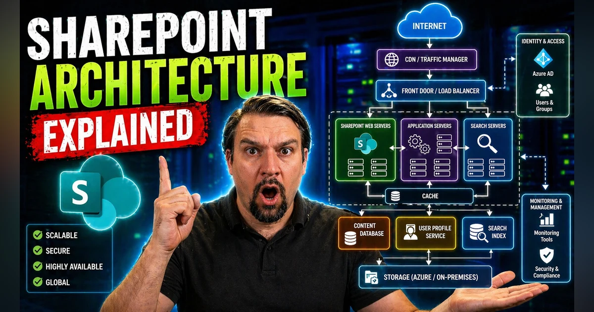 Sample School Sharepoint Structure SharePoint Architecture Explained: A Comprehensive Guide
