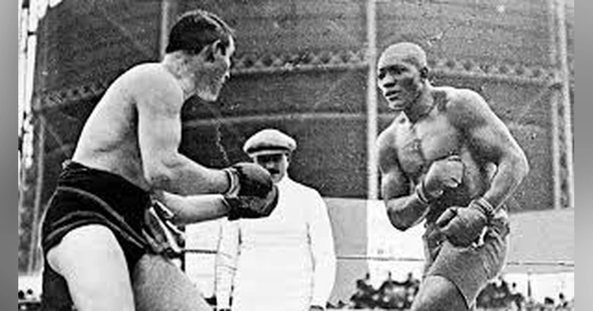 JACK JOHNSON VS THE GREAT WHITE HOPE    AMERICAN BOXING HISTORY REVISITED
