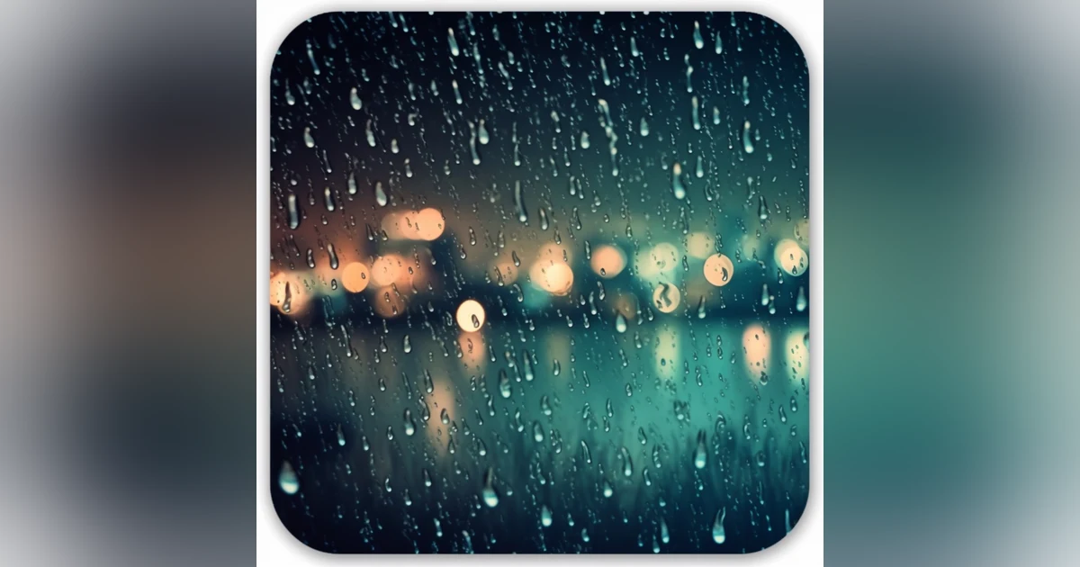 Relaxing white noise rain sounds for better sleep and focus