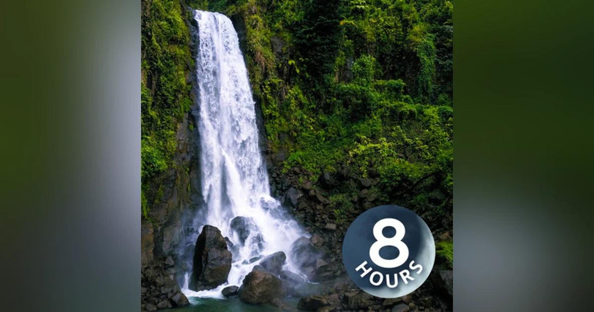 Waterfall Sound White Noise for Sleeping or Studying 8 Hours