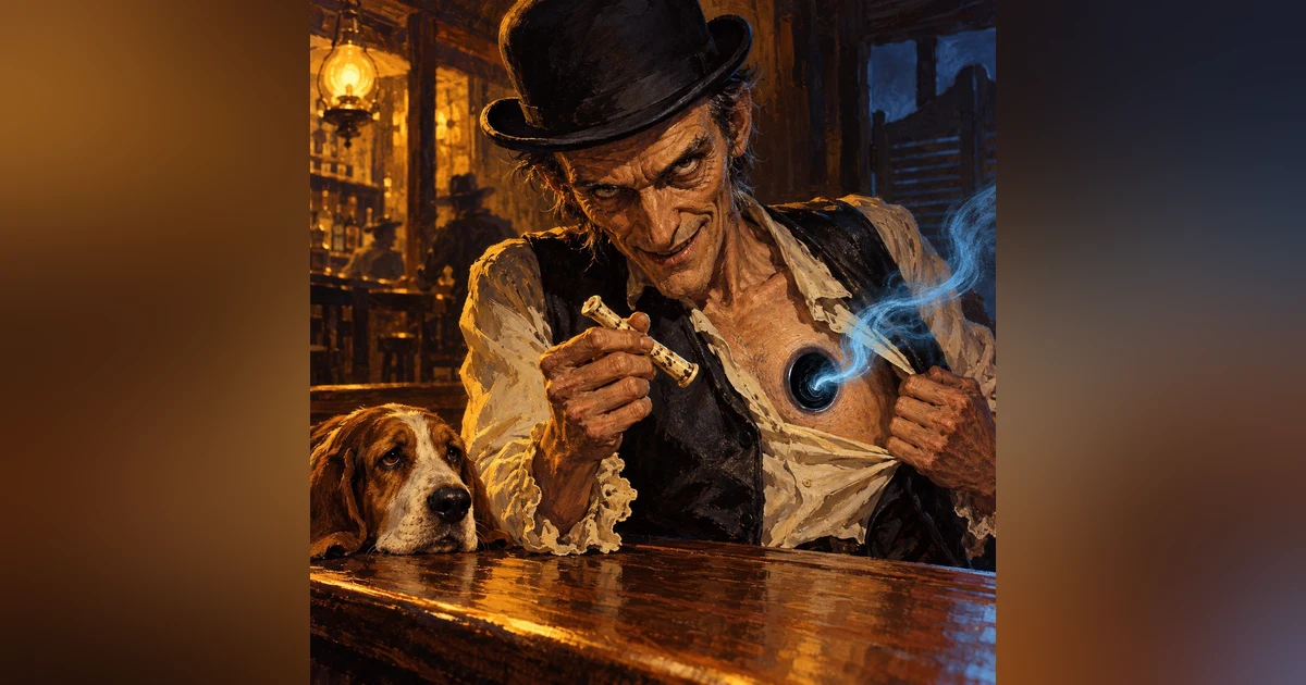 Basket Hound: Weird West Horror Story About a Soul-Stealing Stranger