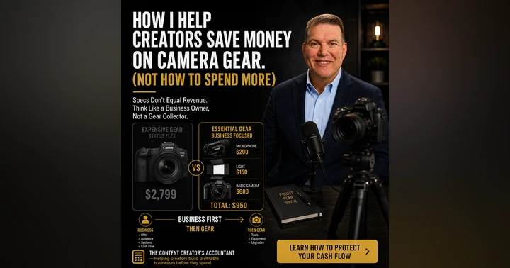 image for How I Help Creators Save Money on Camera Gear (Not How to Spend More)