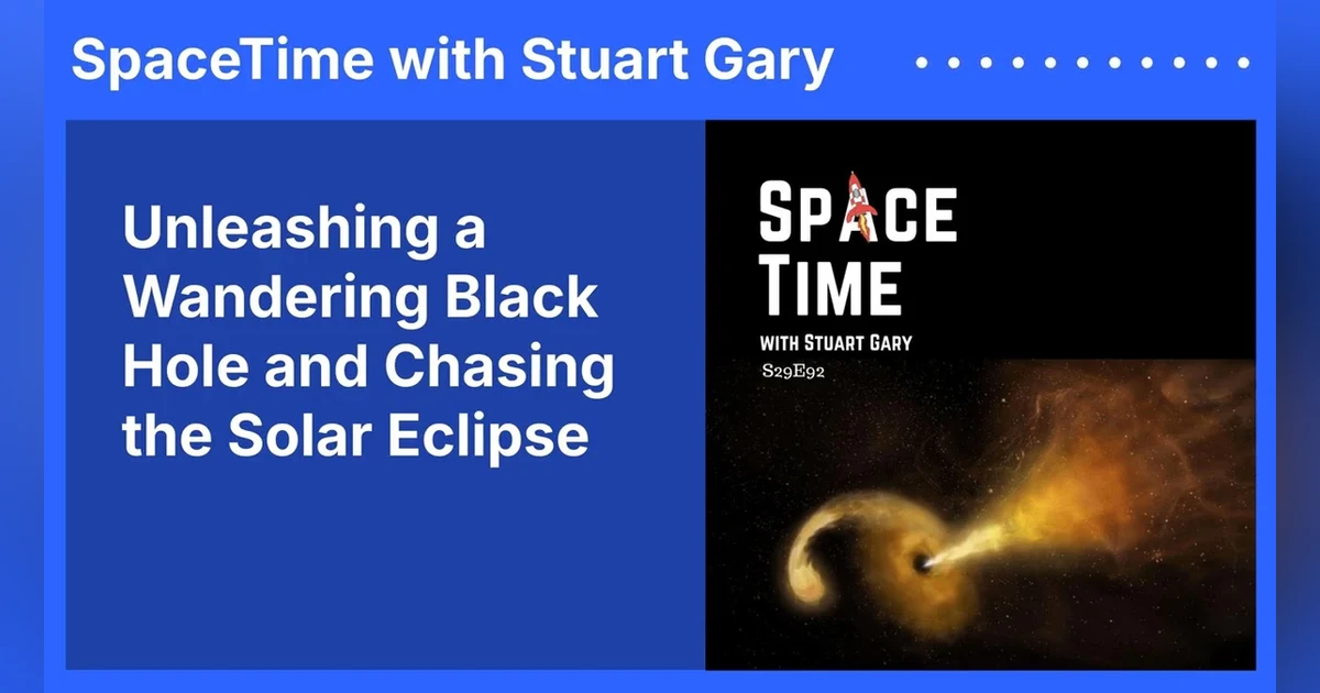 Unleashing a Wandering Black Hole and Chasing the Solar Eclipse