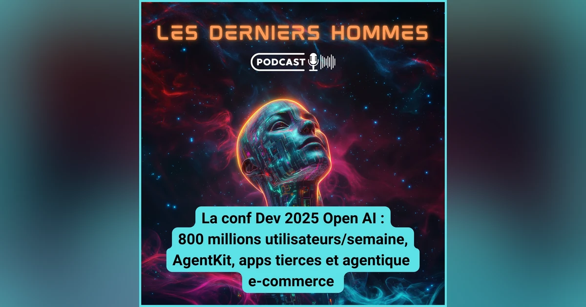 La conf DFD2025 OpenAI : agentKit. Apps tierces, agents e-commerce et 800 millions utilisateurs/semaine