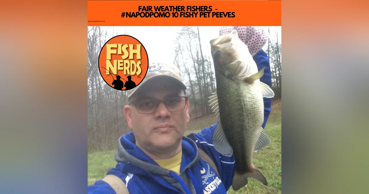 FAIR WEATHER FISHERS  -  #NAPODPOMO 10 FISHY PET PEEVES