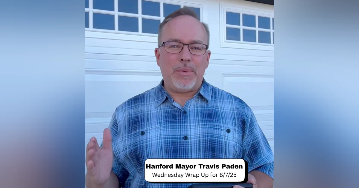 Mayor Travis Paden Wednesday Wrap Up 8/6/25