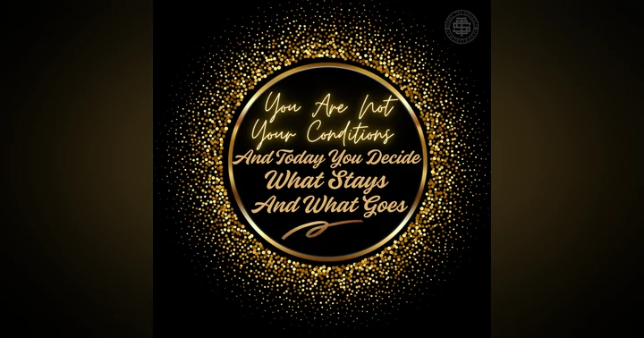 image for You Are Not Your Conditions, And Today You Decide What Stays And What Goes