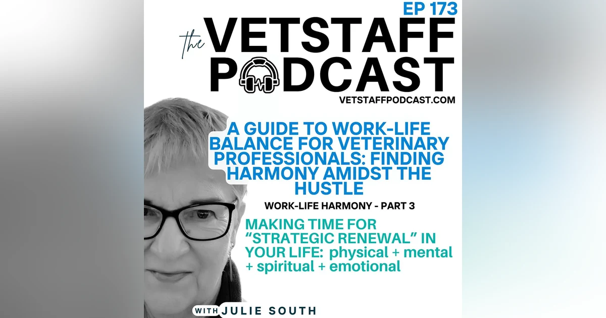 Revitalising Your Veterinary Career Through Strategic Renewal and Work-Life Harmony