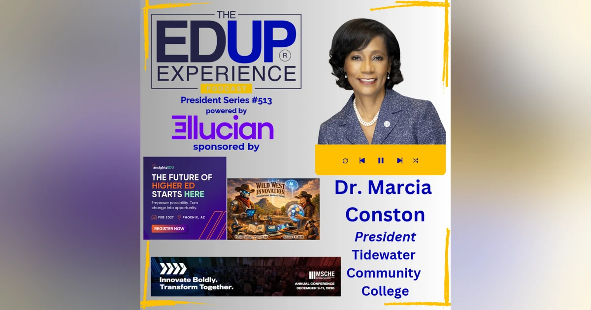 The Blur: When Credit & Workforce Stop Being Separate - Dr. Marcia Conston, President, Tidewater Community College