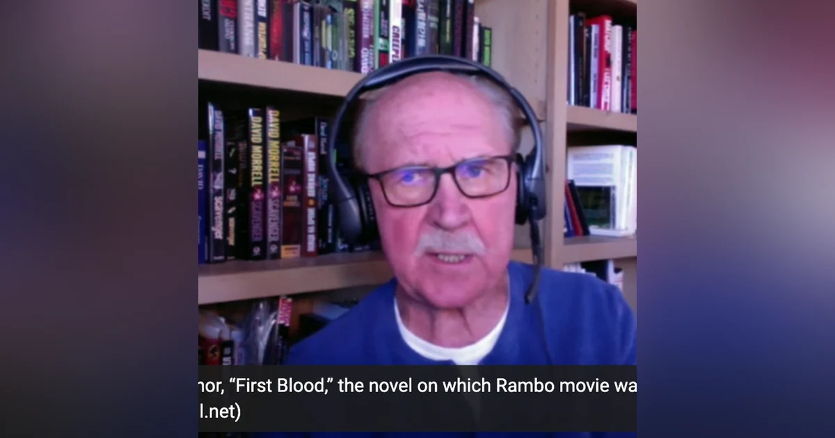 David Morrell, Author First Blood, novel Rambo adapted from, Creepers new movie