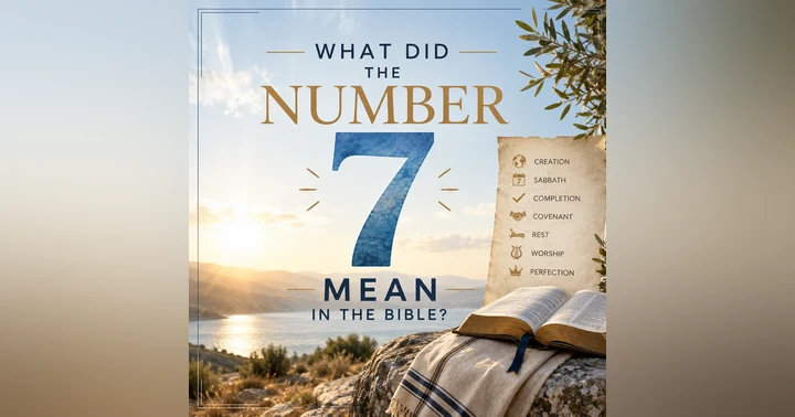 image for What Did the Number 7 Mean in the Bible?
