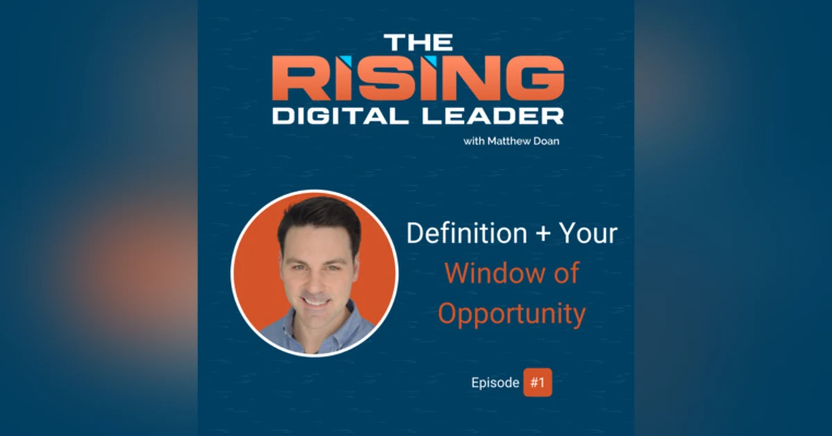 1: Definition + Your Window of Opportunity