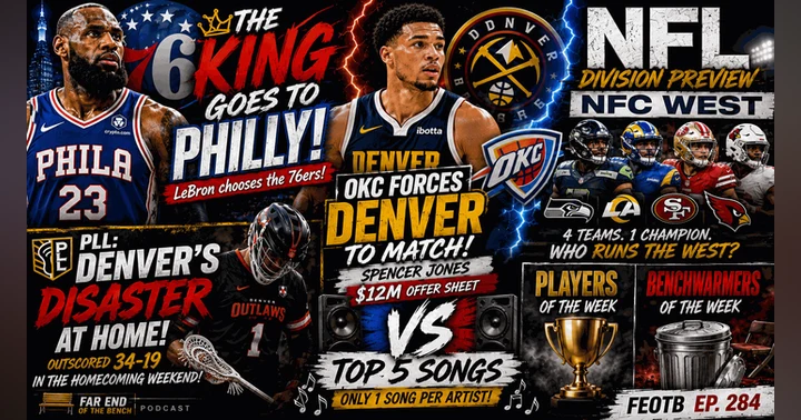 image for King’s Choice, Champion’s Response: LeBron to Philly, the NFC West Arms Race & OKC’s $36 Million Chess Move
