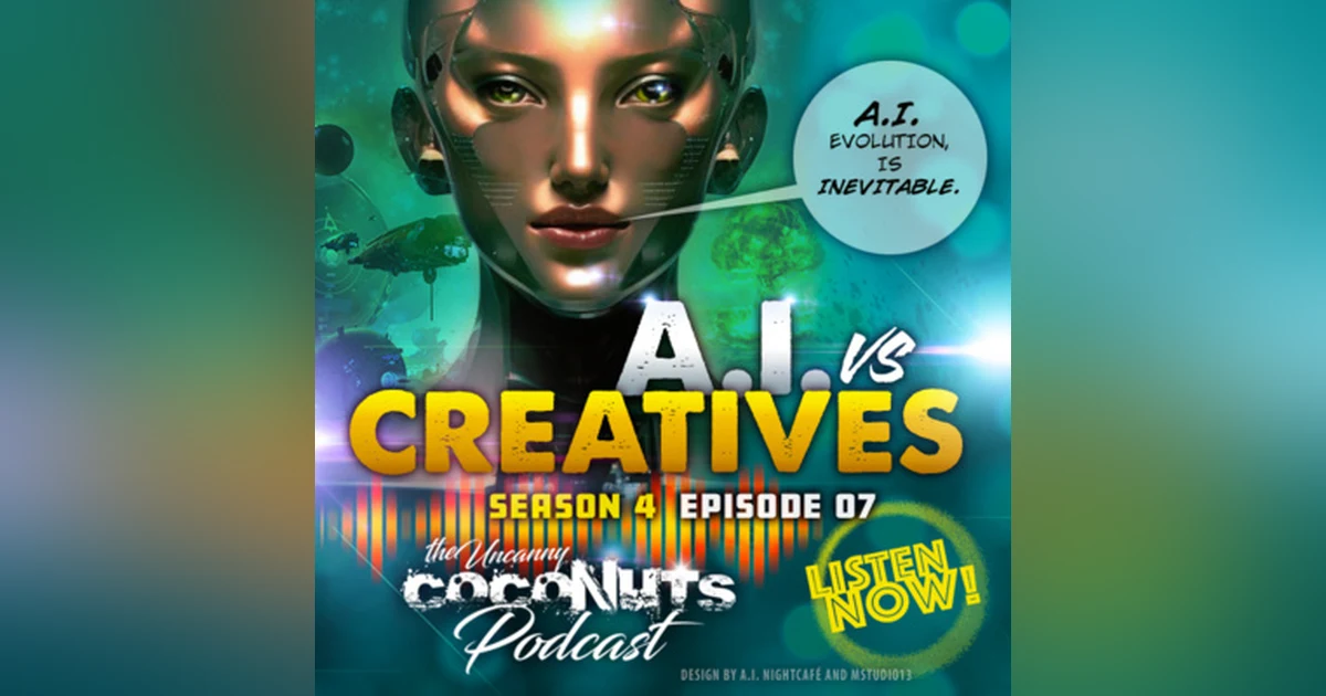 S4E7 – A.I. vs Creatives; A.I. Evolution is Inevitable.