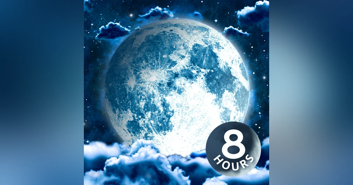 White Noise for Sleeping 8 Hours | Fall Asleep Under the Full Moon