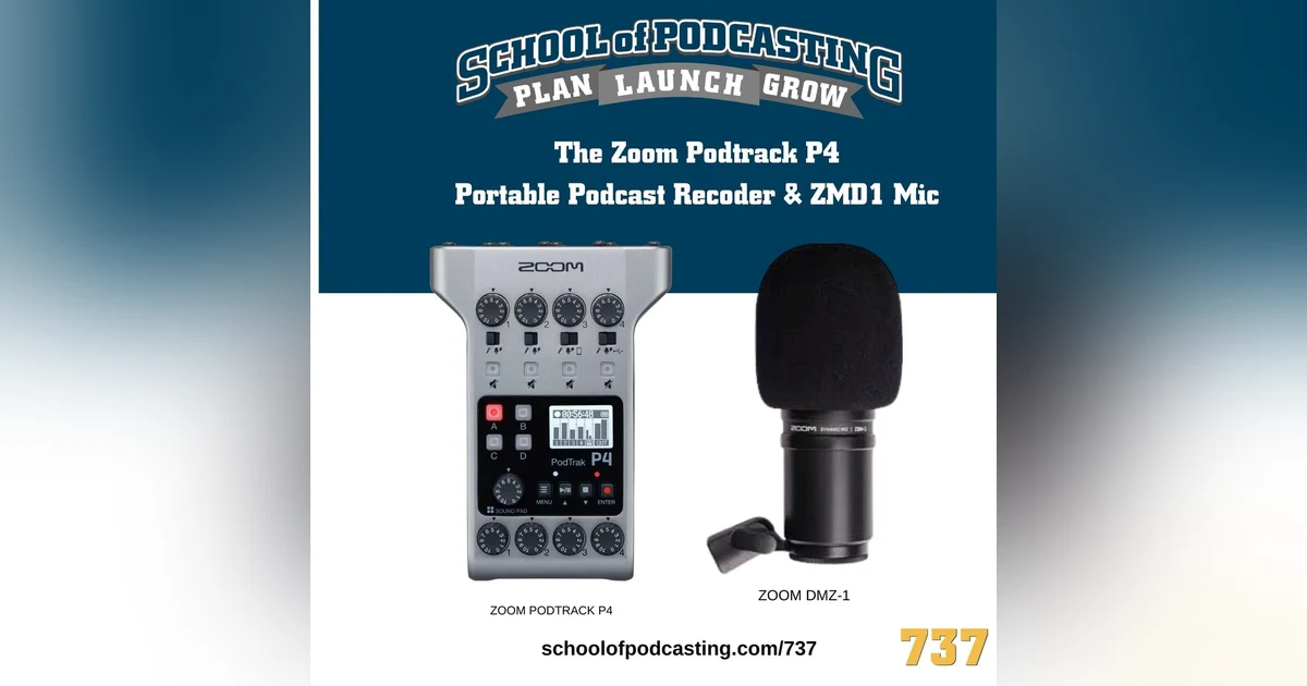 The Zoom Podtrack P4 Portable Podcast Recorder