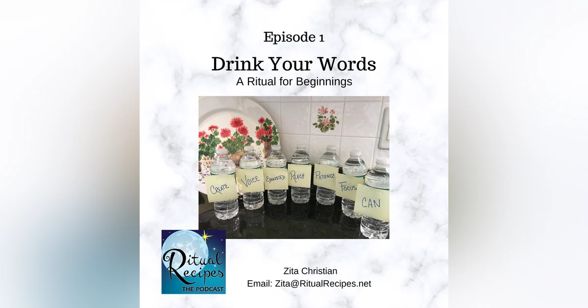 Drink Your Words Ritual to Begin the Year or Launch a Project