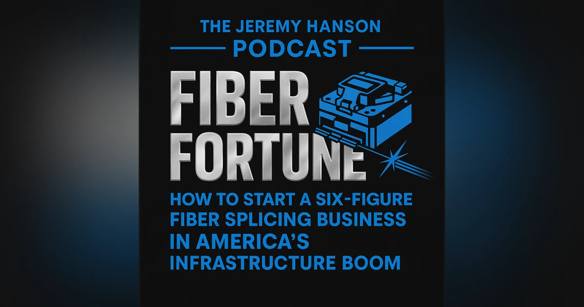 Fiber Splicing Gold: Start a $250K+ Business in the US Broadband Boom