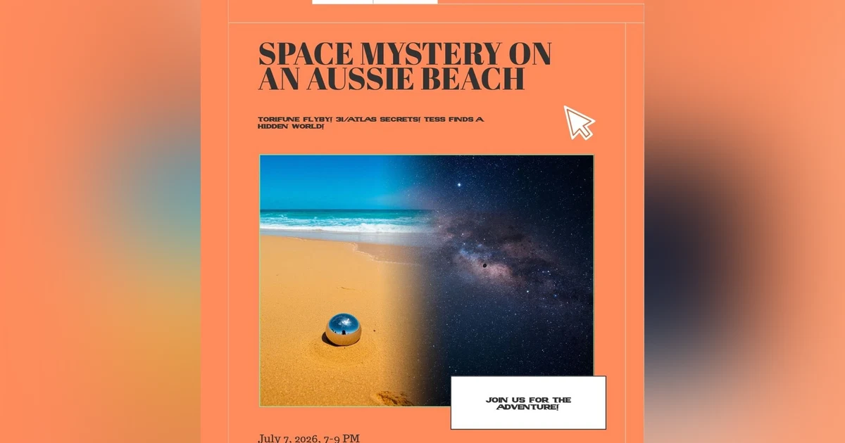 Beach Mystery, Asteroid Close Encounter, and the Cosmic Dance of Ancient Comets