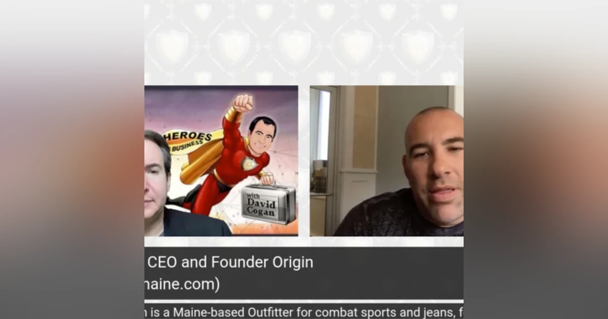 Pete Roberts Managing Partner and founder Origin, made in the USA, Maine-based Outfitter for combat sports jeans, footwear and nutritional s