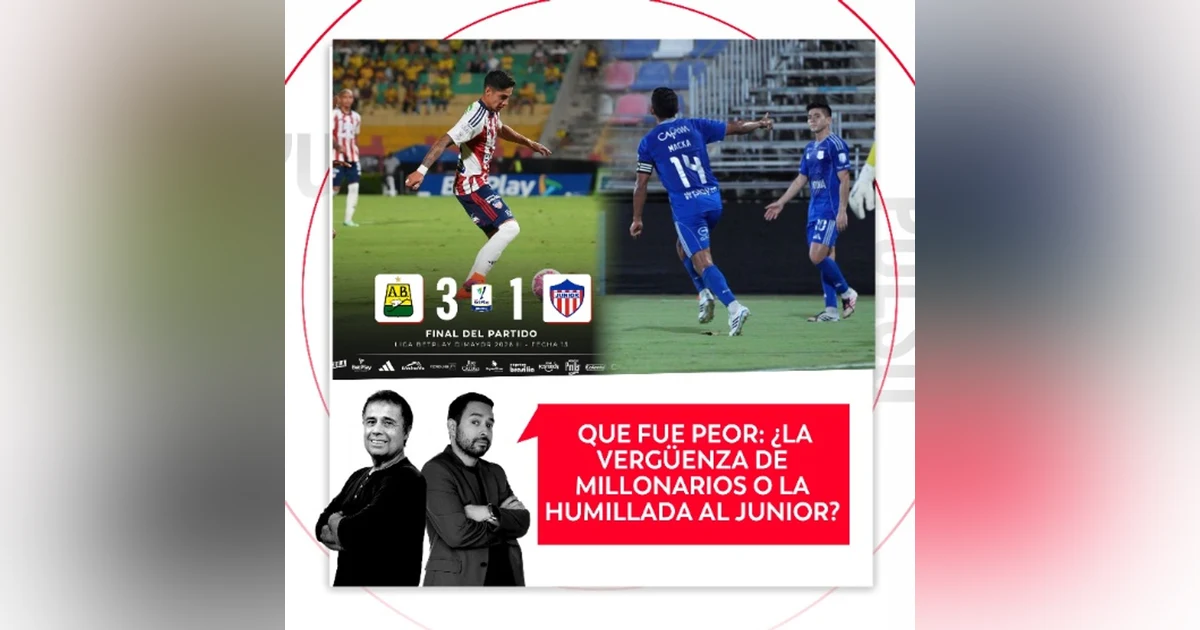 Qué fue peor: ¿La vergüenza de Millonarios o la humillada al Junior? El Pulso del Fútbol, 5 de octubre de 2026