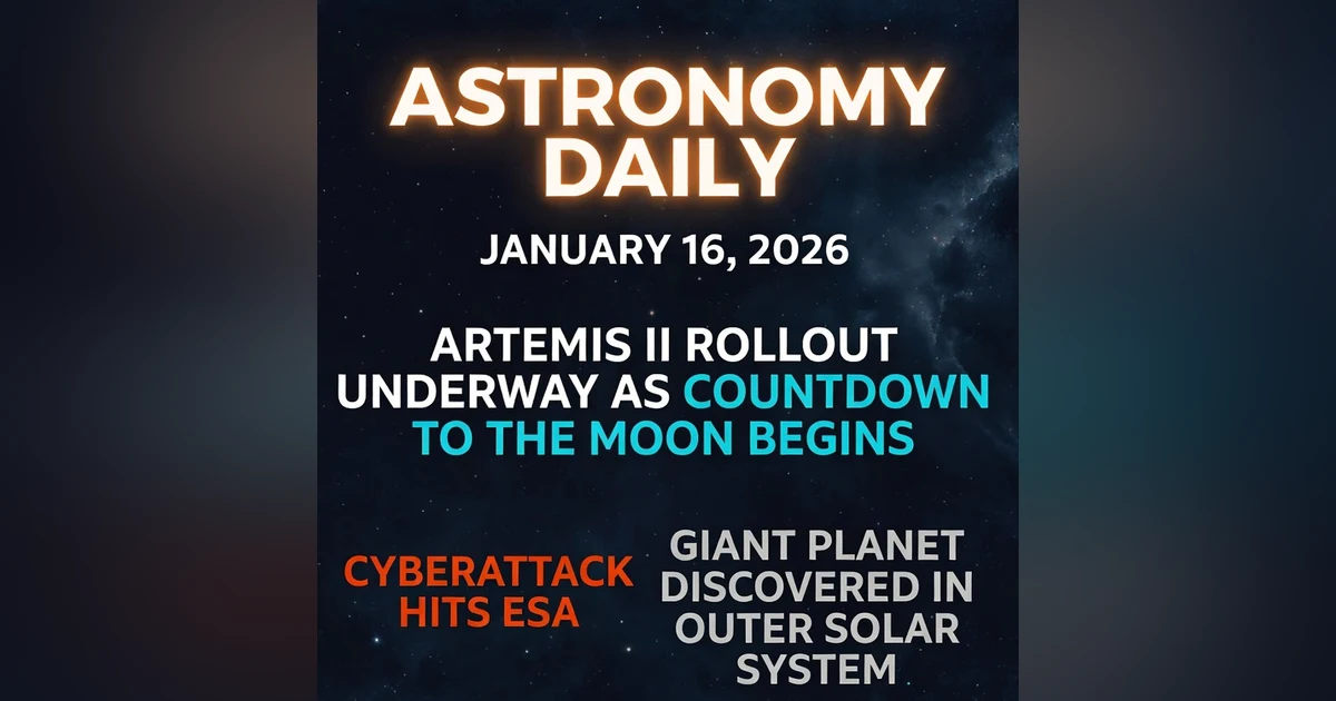 Artemis II Rollout Weekend: NASA Preps Moon Mission + ESA Hacked & Jupiter's Oxygen Surprise