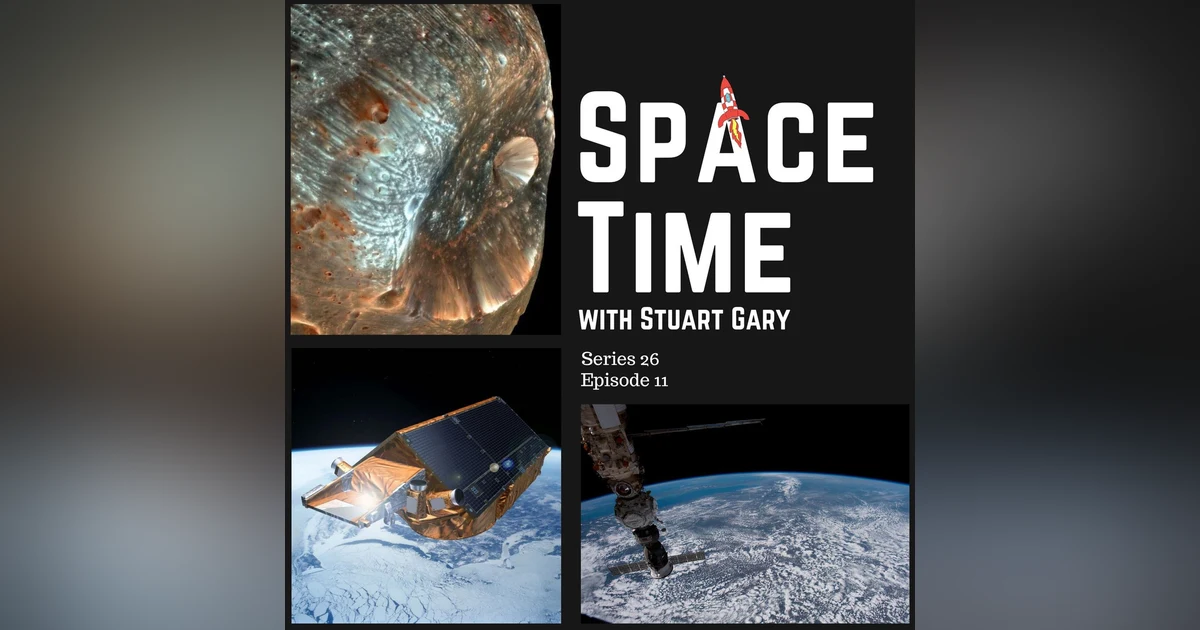 S26E11: Martian Moon Phobos Starting to Tear Apart // Earth’s Latest Climate Report // Russian Rescue Mission