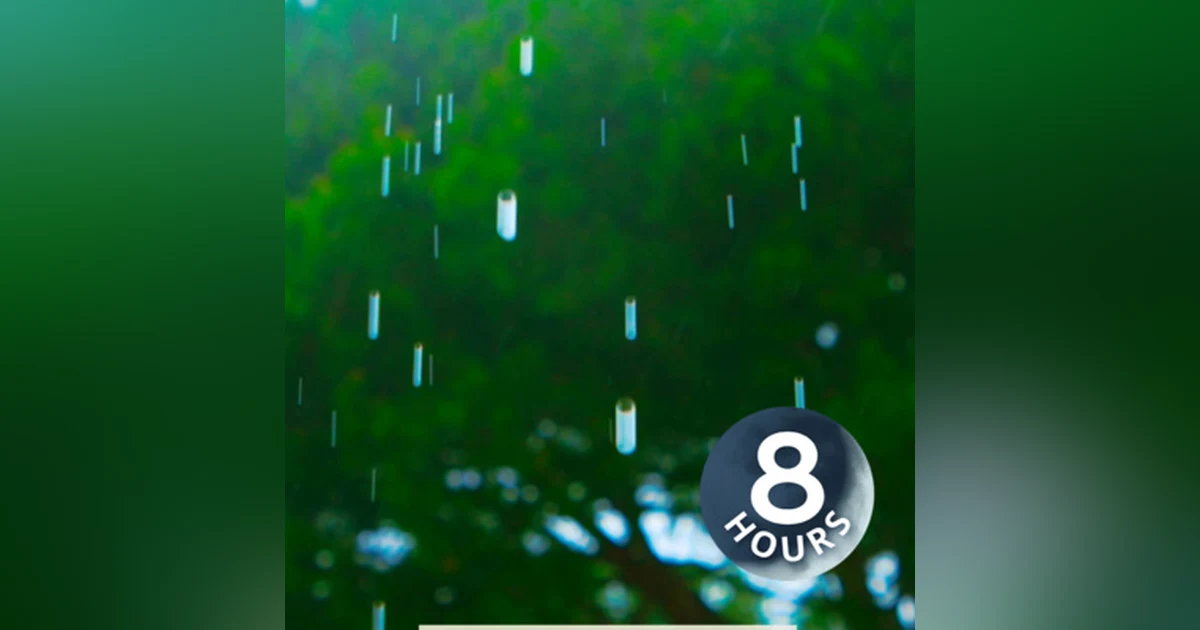 Relaxing Summer Rain Sounds for Sleep & Stress Relief (8 Hours)
