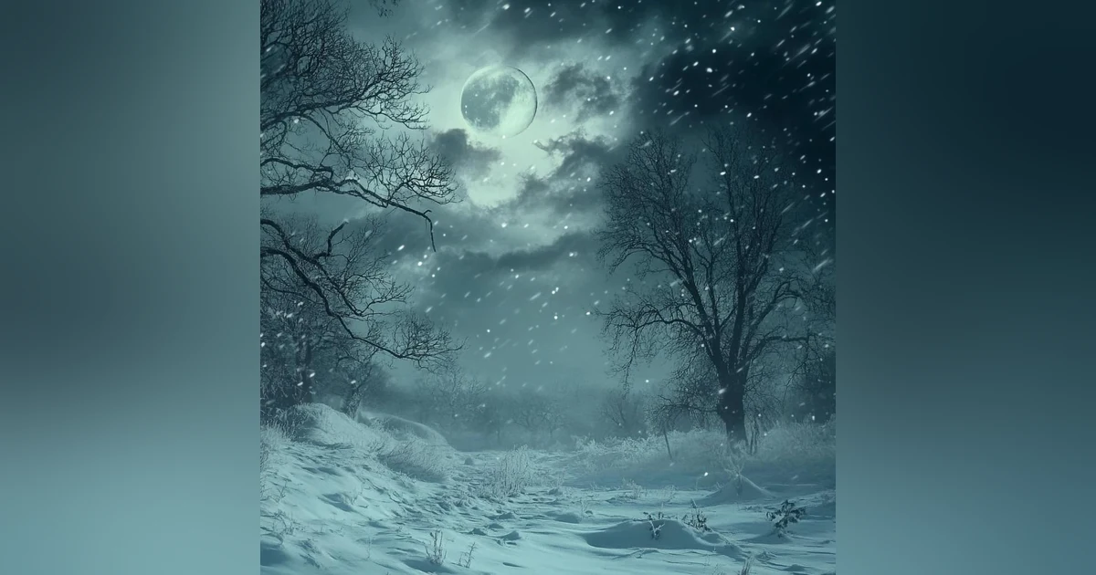 💨 Winter Storm Ambience with Icy Howling Wind Sounds for Sleeping, Relaxing and Studying Background