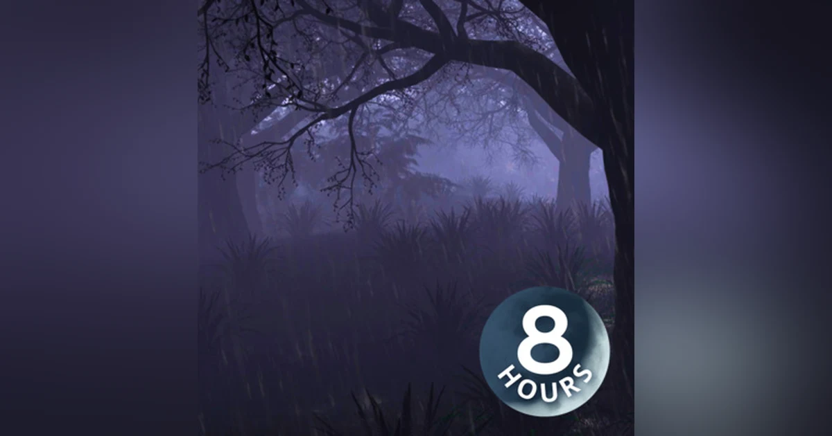 Rain & Thunder Sounds in Forest (8 Hours) | Sleep, Study or Relax with Rainstorm White Noise