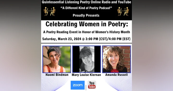 image for Meet the Poets: Naomi Bindman, Mary Louise Kiernan, and Amanda Russell