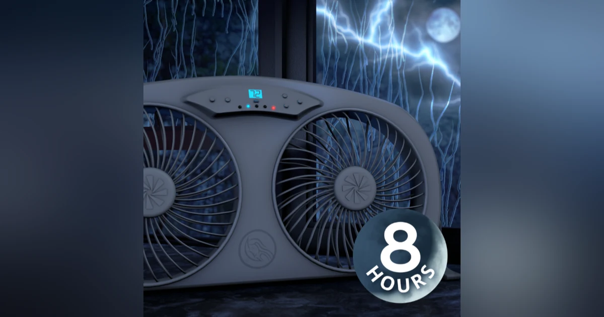 Thunder + Rain + Fan | Relaxing Sleep Sounds and White Noise 8 Hours