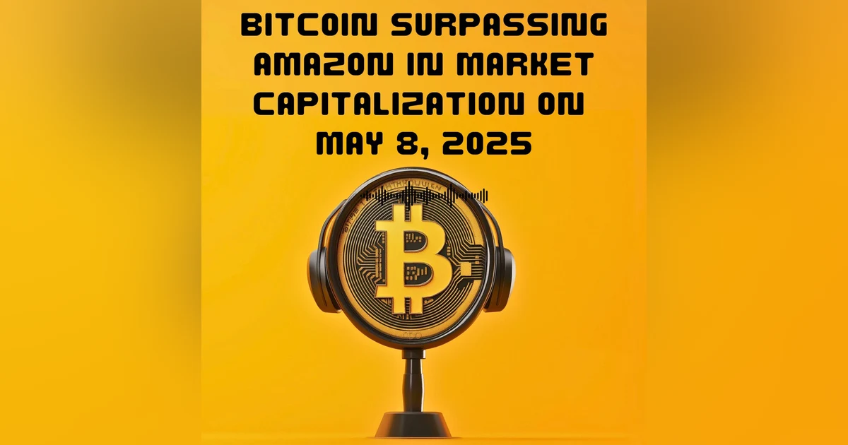 39. Bitcoin surpassing Amazon in market capitalization on May 8, 2025
